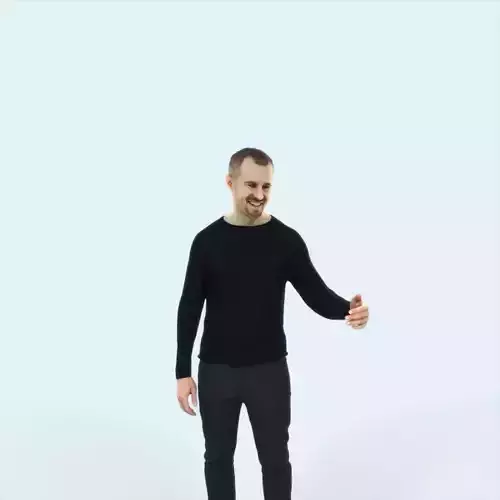 Master 17B Couple Listening Casual Man