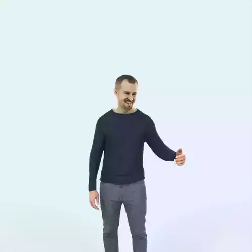 Master 17A Couple Listening Casual Man