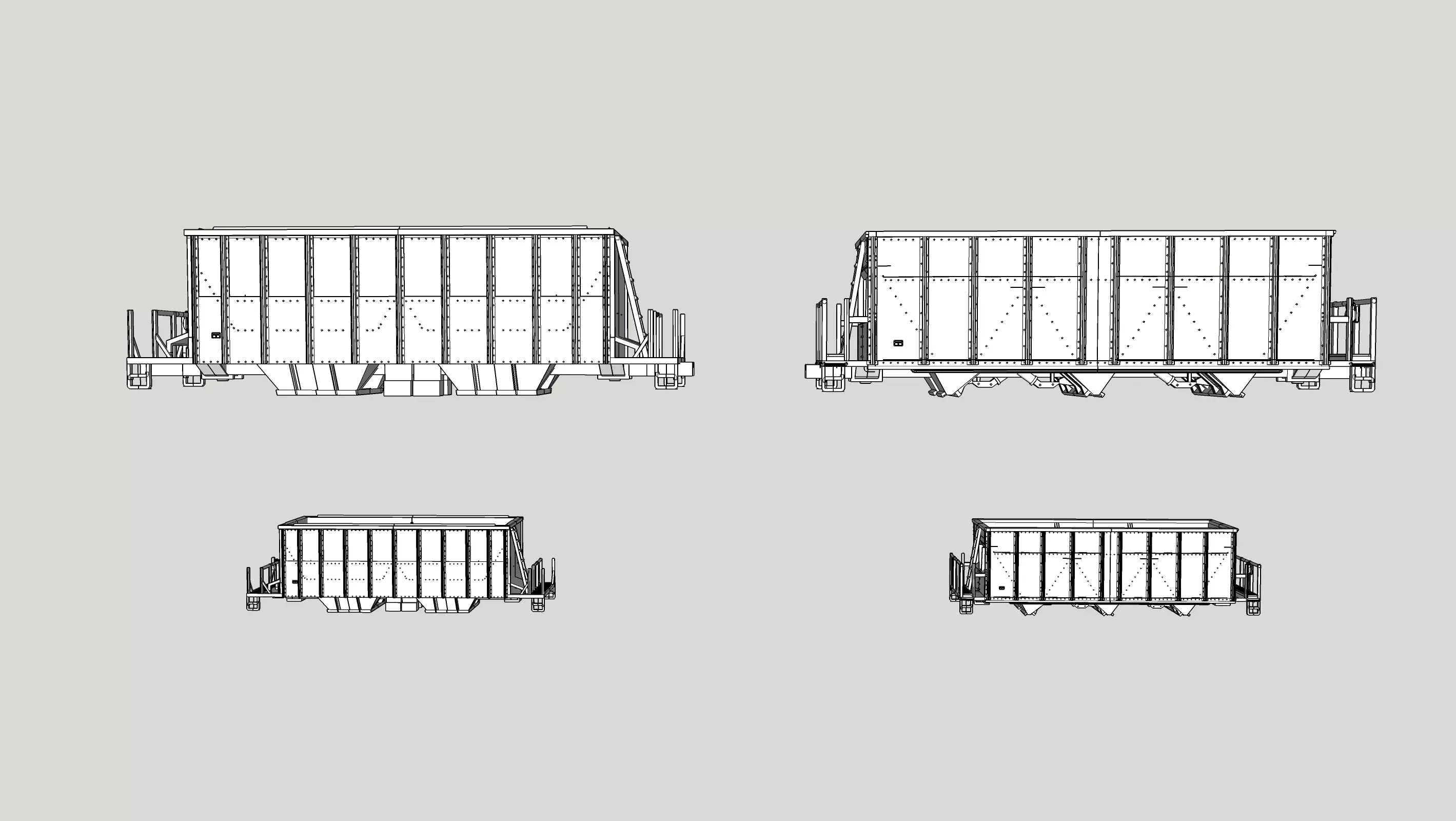 TrinityRail and FCA Versaflood Aggregate Hoppers HO and N 3D print model_4