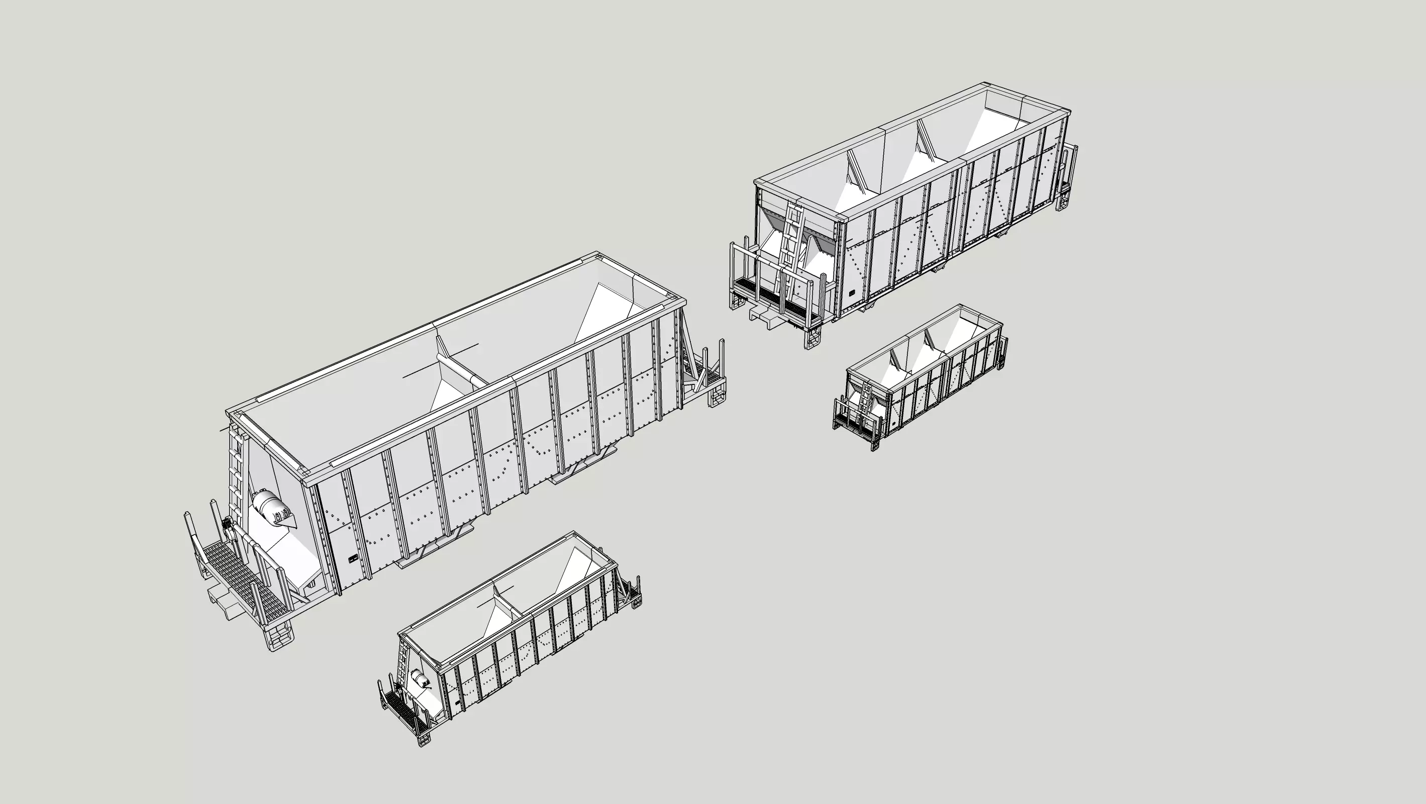 TrinityRail and FCA Versaflood Aggregate Hoppers HO and N 3D print model_5