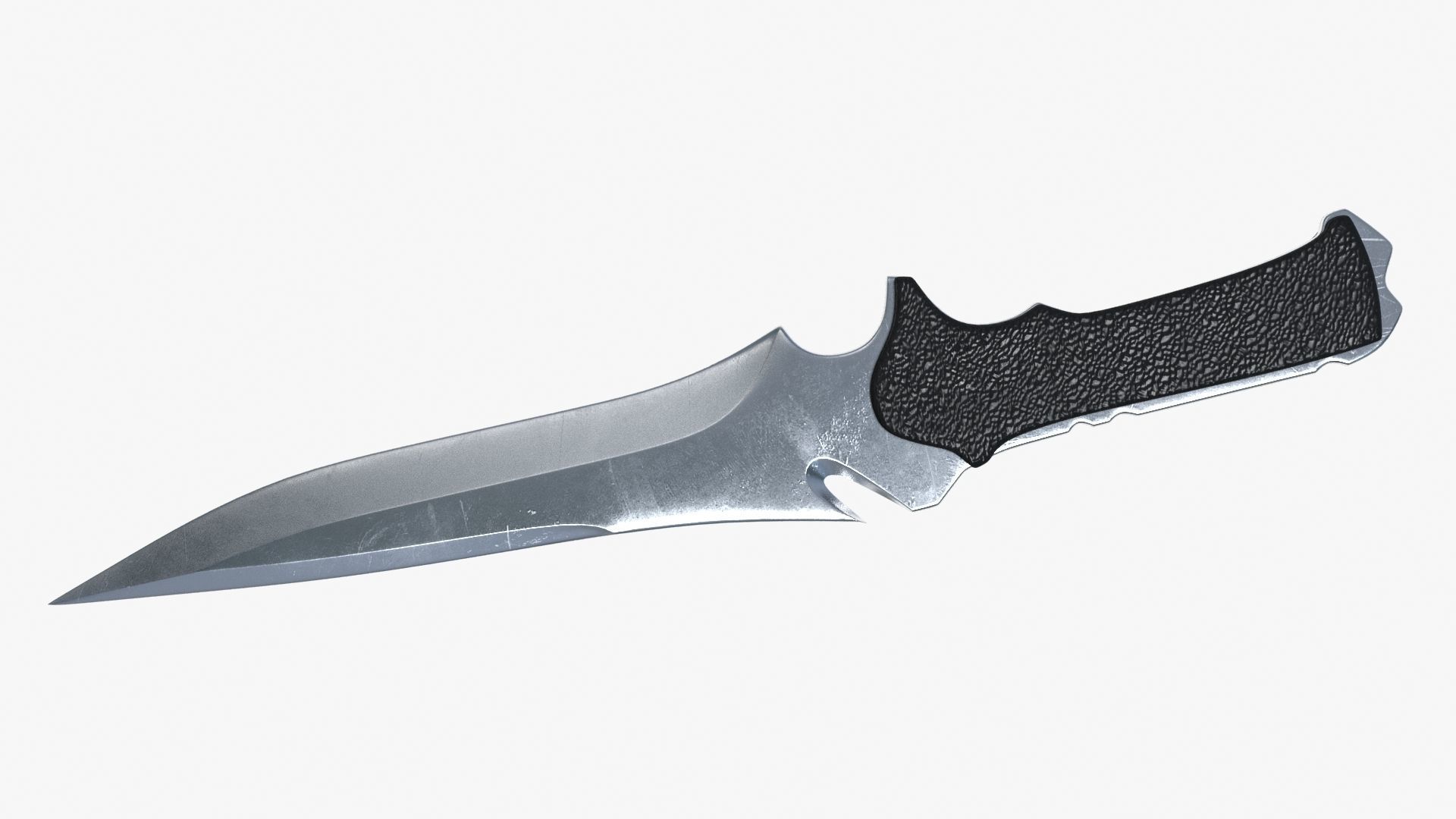 Knife Low-poly 3D model_5