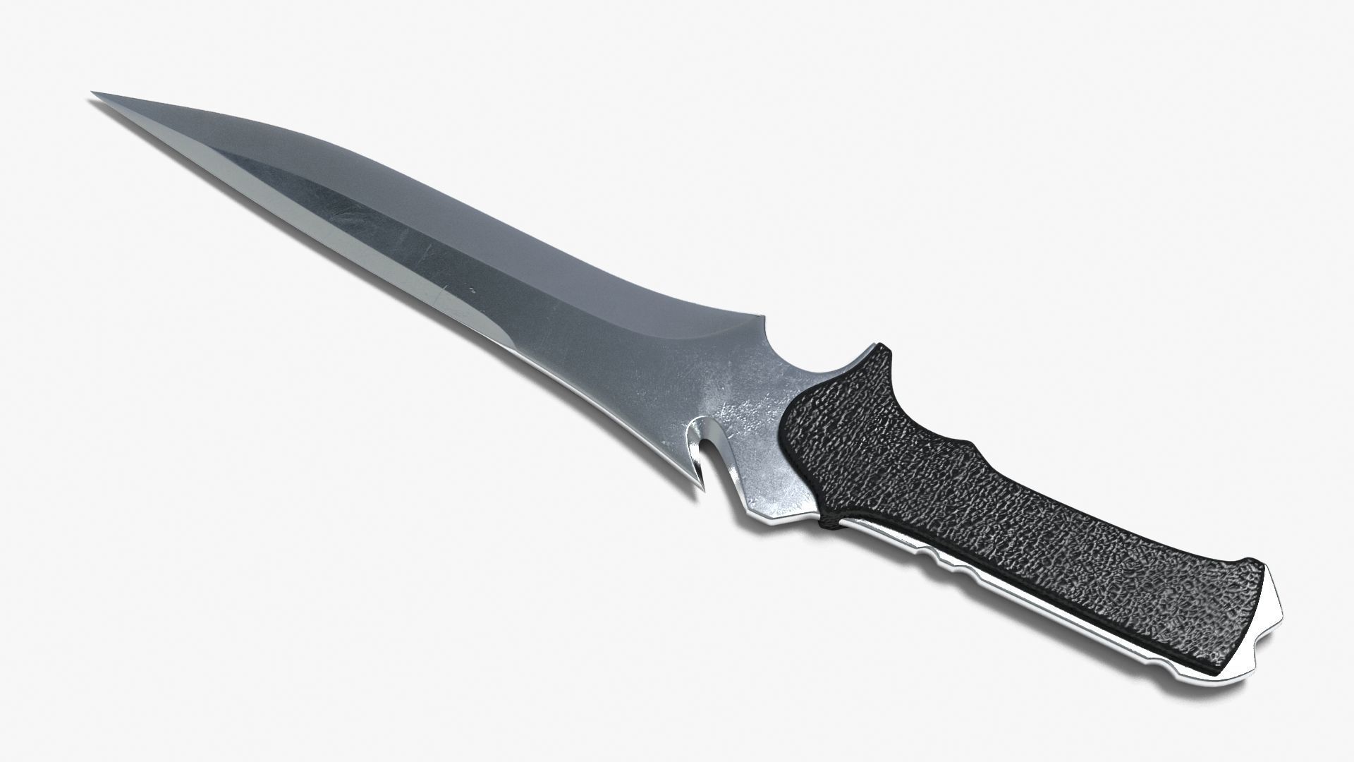Knife Low-poly 3D model_8