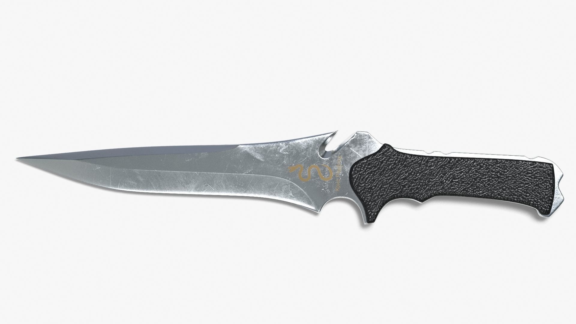 Knife Low-poly 3D model_10