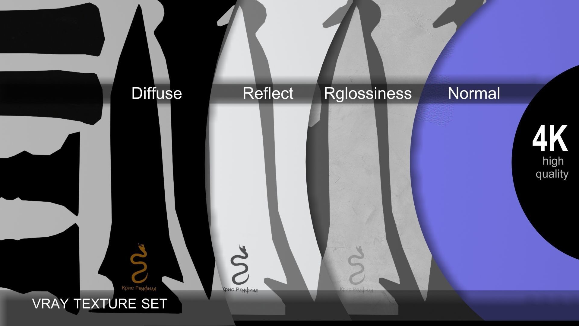 Knife Low-poly 3D model_18