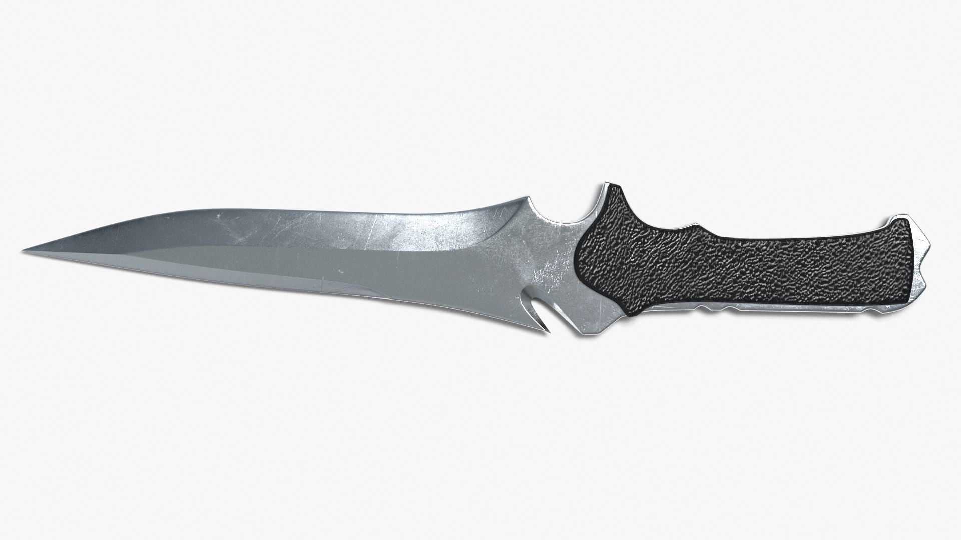 Knife Low-poly 3D model_9