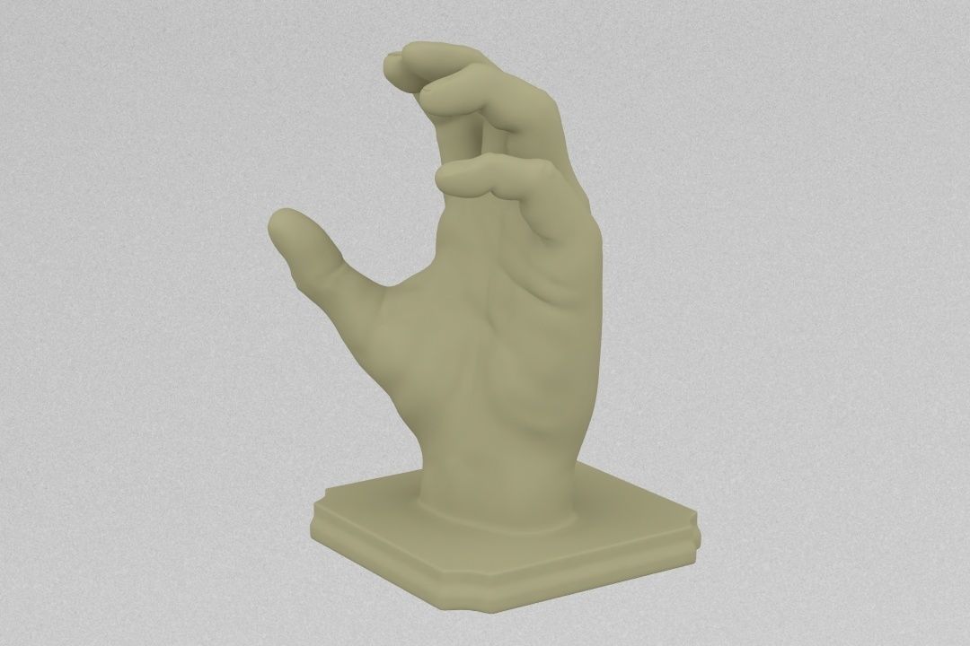 Hand people 3D print model_3