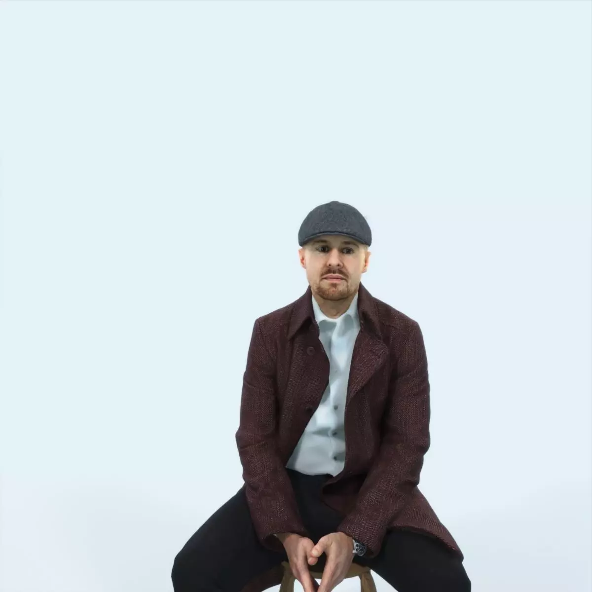 Master 19G Listening Sitting Business Man Low-poly 3D model_0