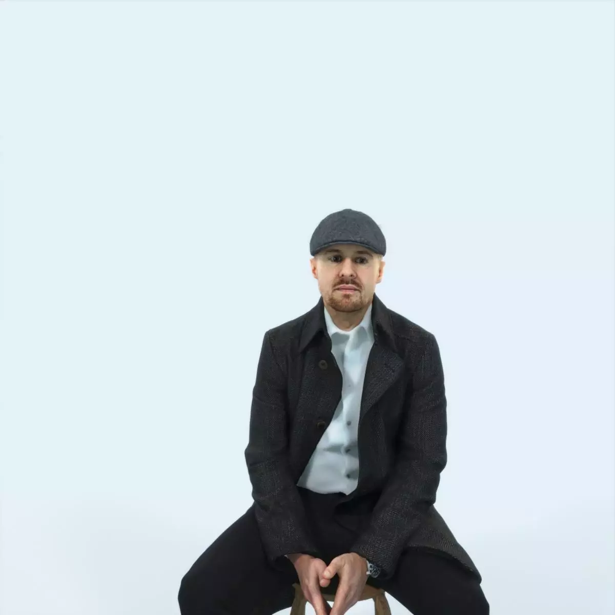 Master 19B Listening Sitting Business Man Low-poly 3D model_0