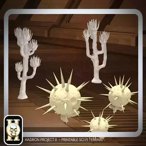 PACK ALIEN PLANTS OLDHAMMER 3D PRINTABLE MODEL 3D print model