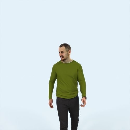 Master 20L Listening walking Casual Man Low-poly 3D model