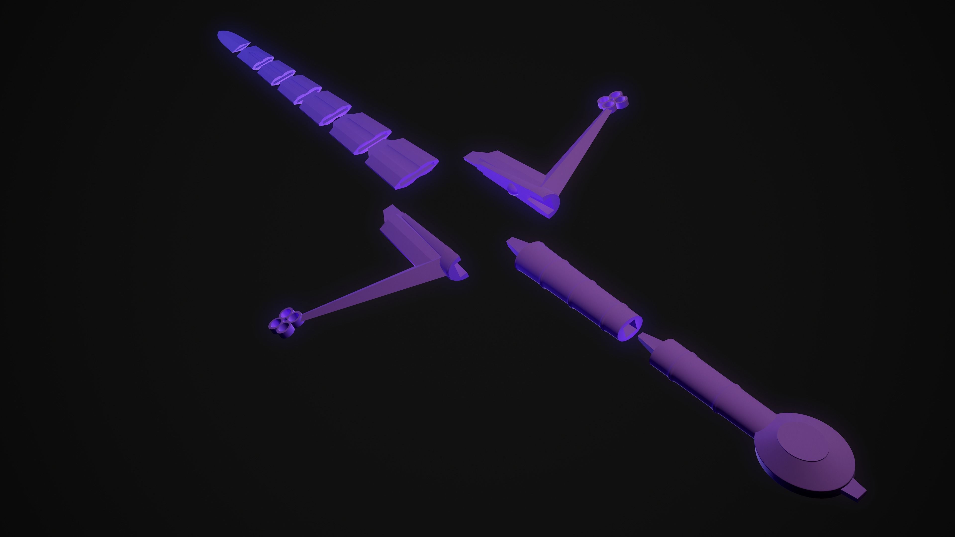 Claymore Life Sized Print 3D print model_3