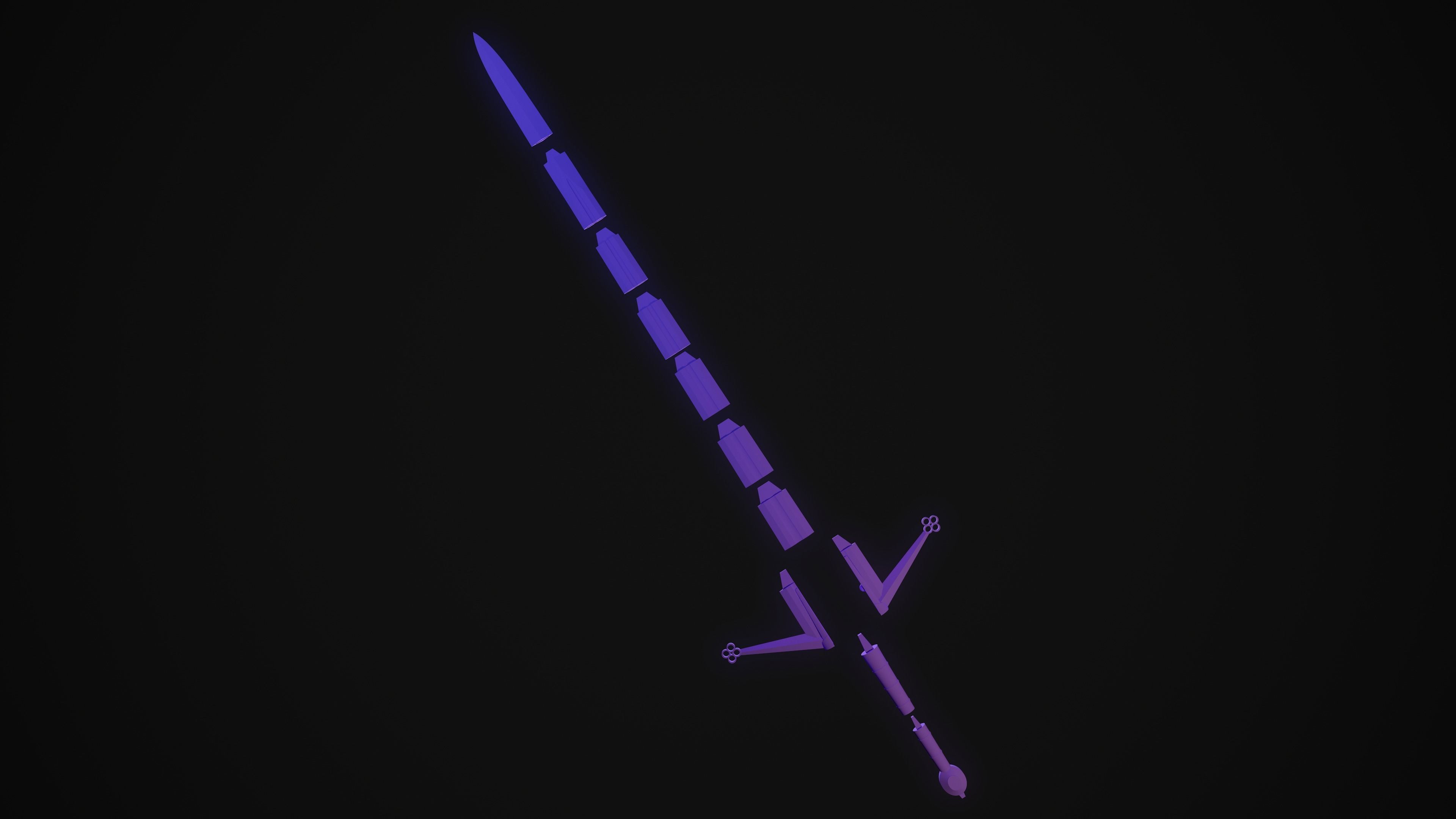 Claymore Life Sized Print 3D print model_2