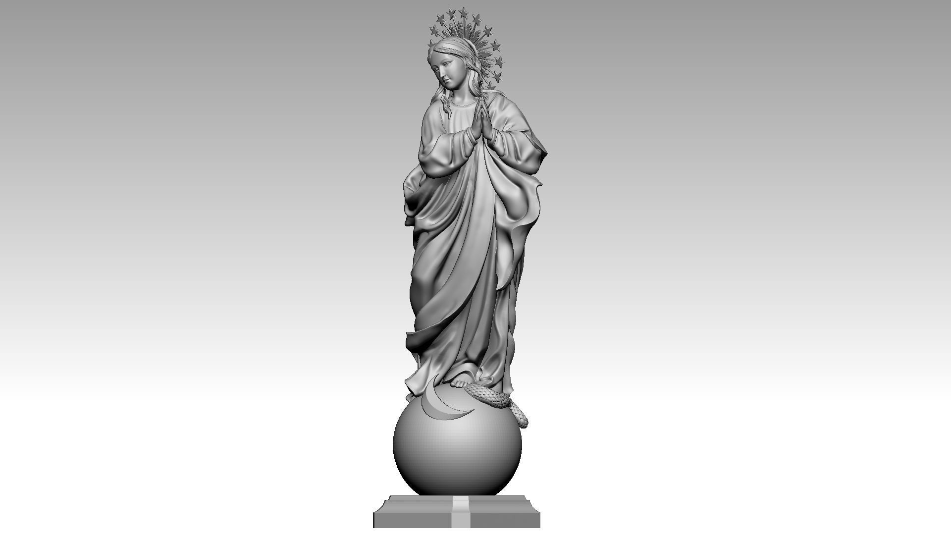Immaculate Mary - Immaculate Mother - Virgin Mary 3D print model_1