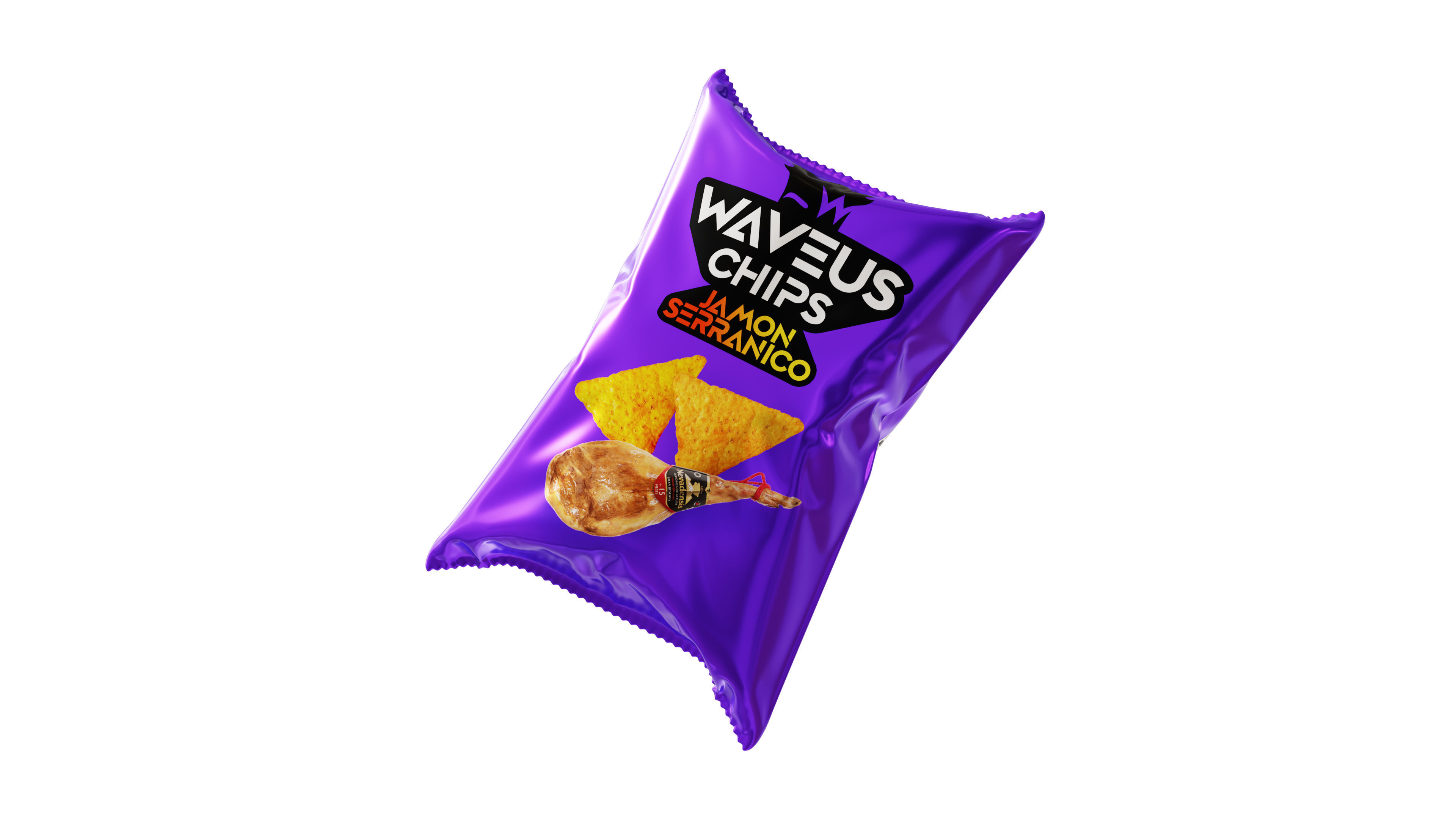 Chips Bag 3D model_8