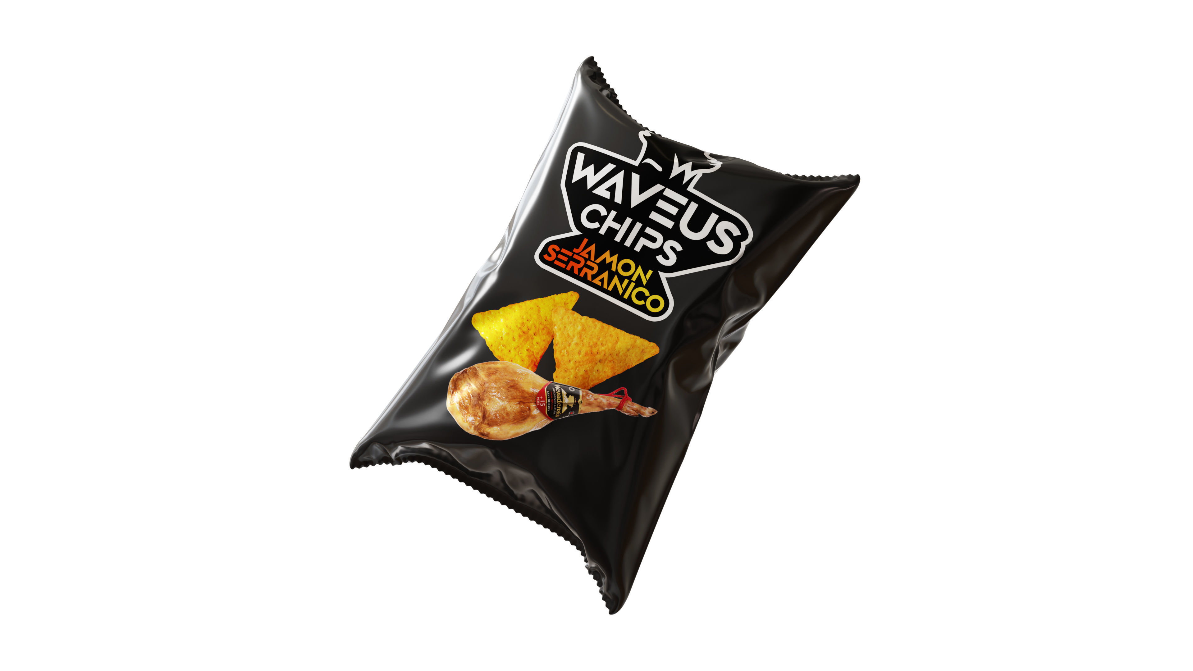 Chips Bag 3D model_12