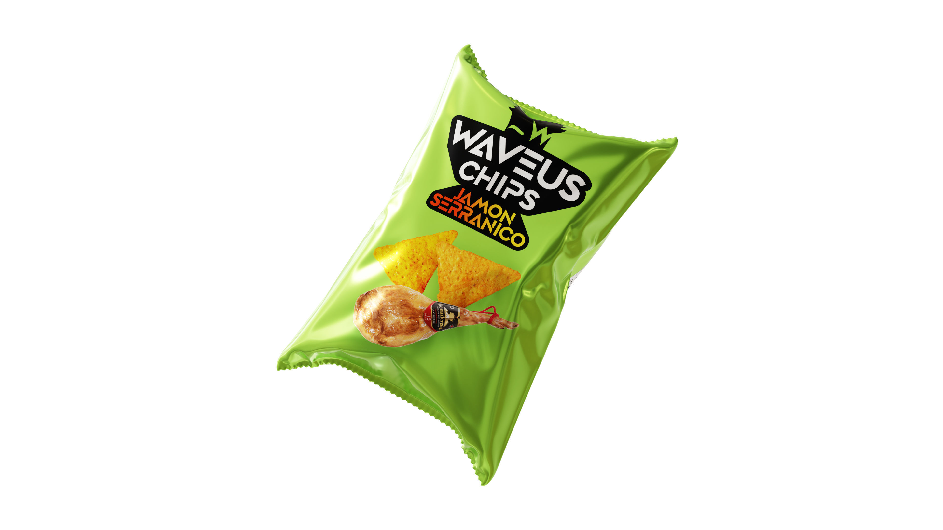 Chips Bag 3D model_4
