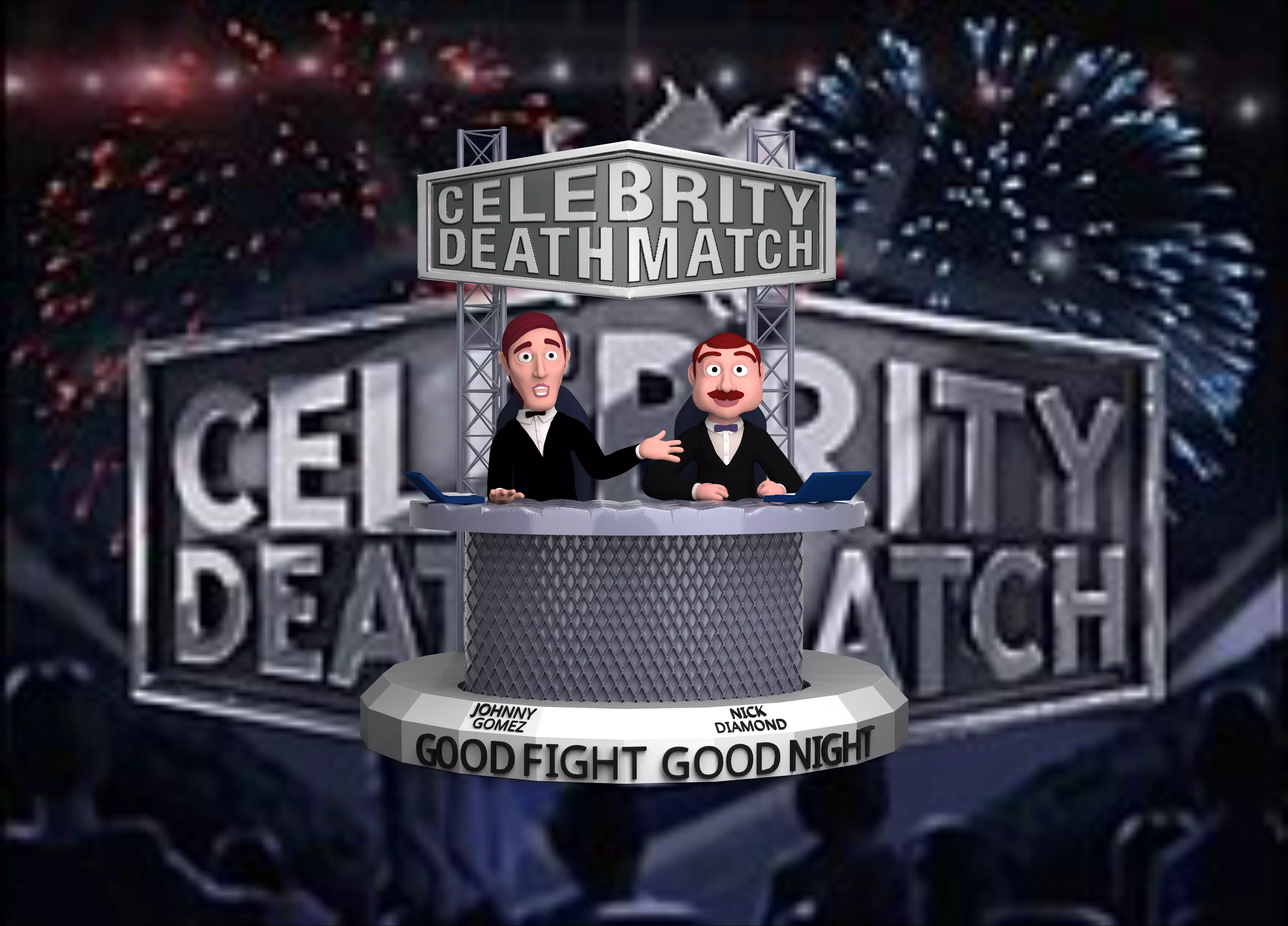 CELEBRITY DEATHMATCH DIORAMA 3D print model