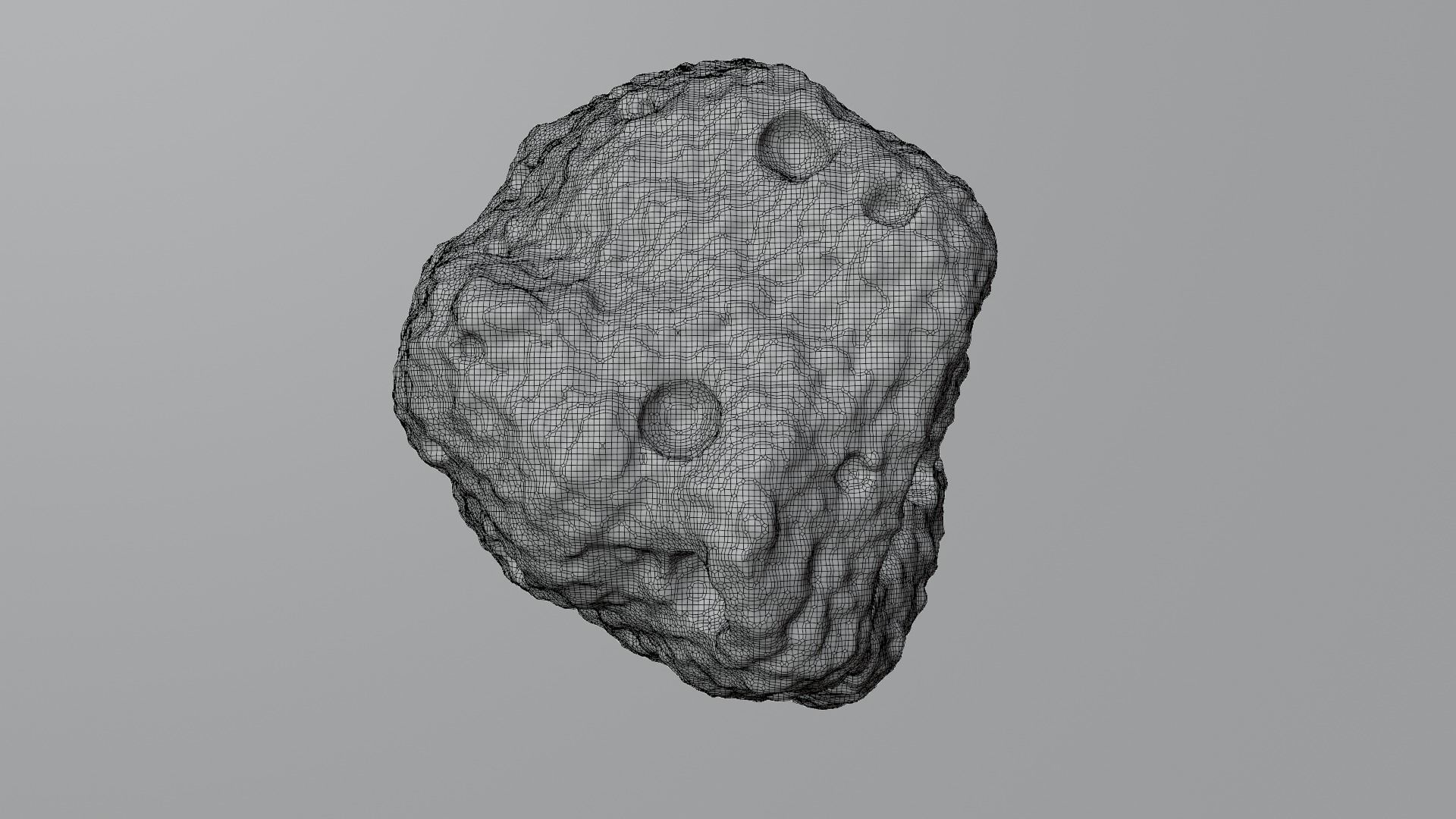Detailed asteroid space rocks high-poly set 1 3D model_10