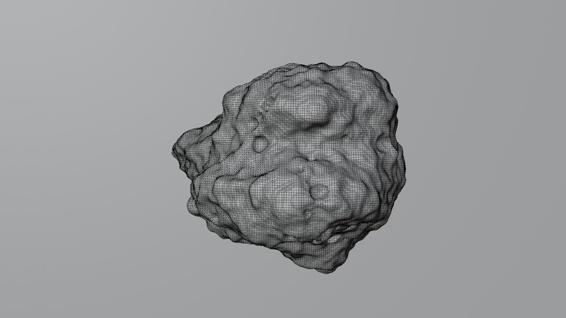 Detailed asteroid space rocks high-poly set 1 3D model_7