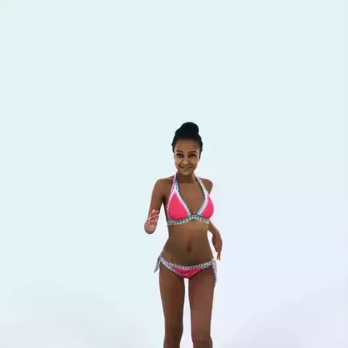 May 05L Running Jogging Beach Sport African American Woman