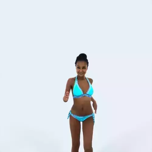 May 05K Running Jogging Beach Sport African American Woman