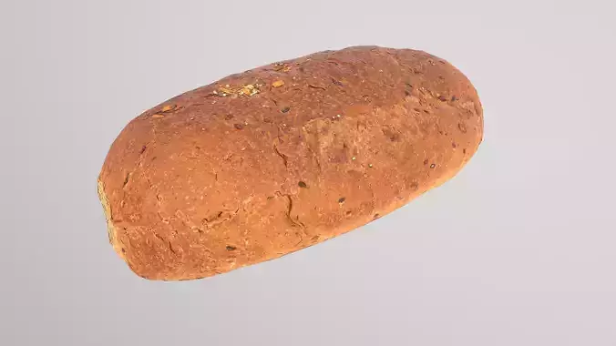 Sourdough Bread AR VR PBR  Lowpoly with game ready 3d Model Low-poly 3D model