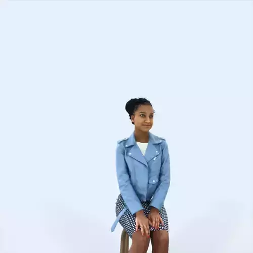 May 06I Observing Sitting Casual Black African American Woman