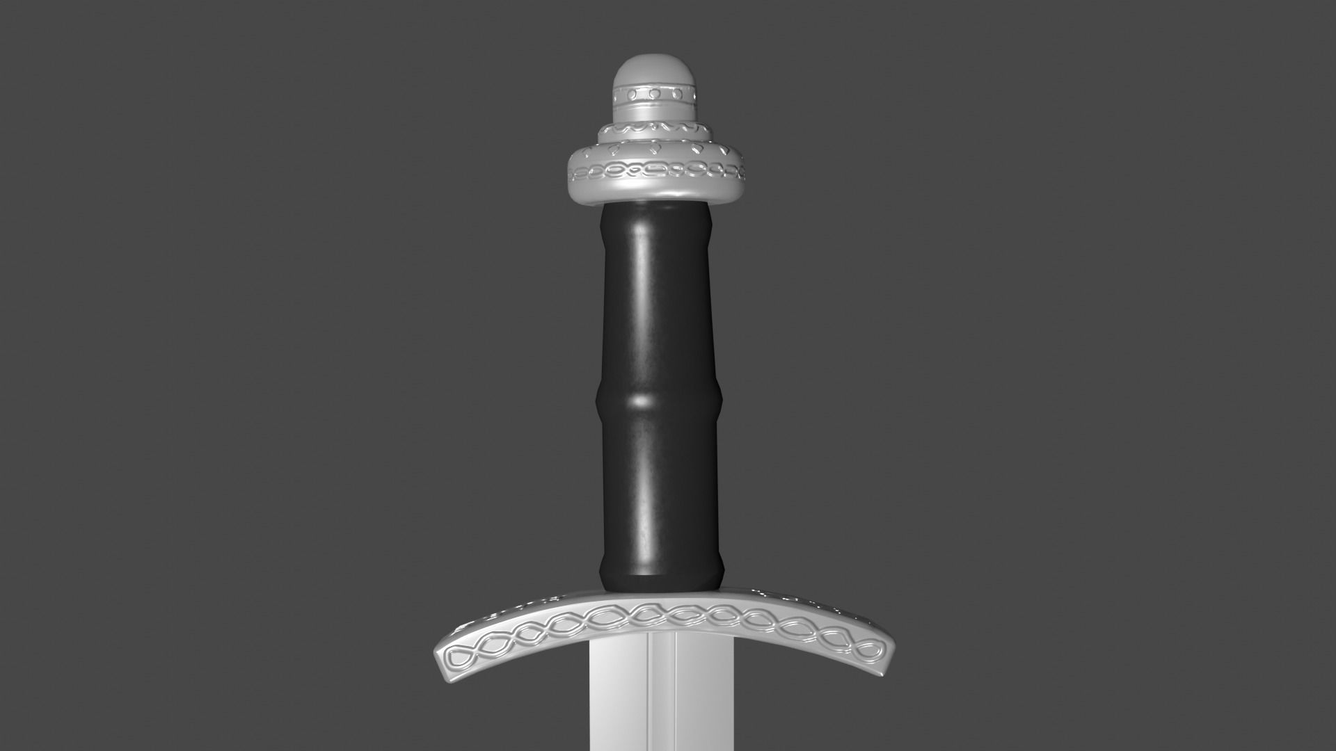 Caroling sword Low-poly 3D model_7