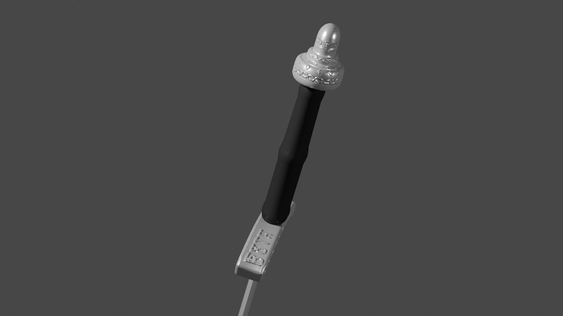 Caroling sword Low-poly 3D model_10