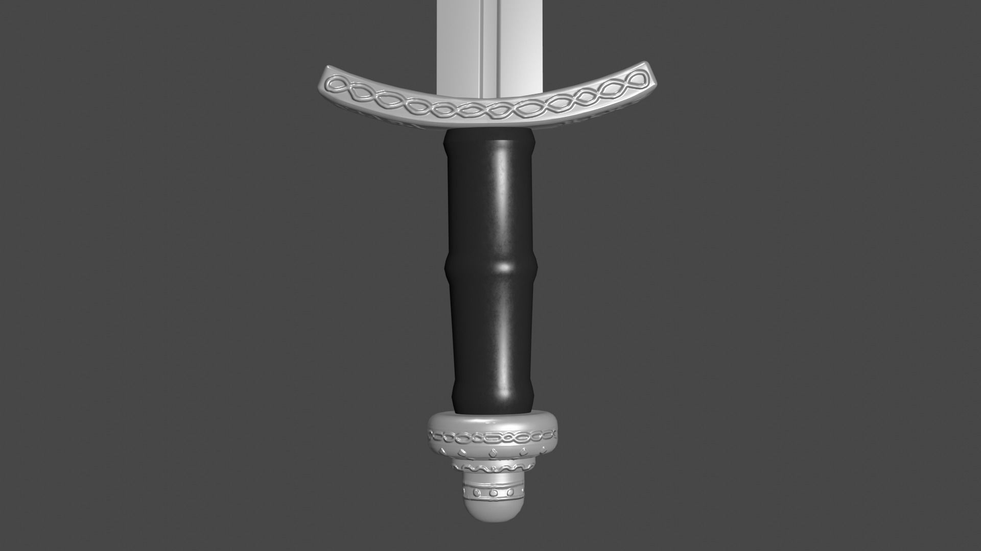 Caroling sword Low-poly 3D model_8