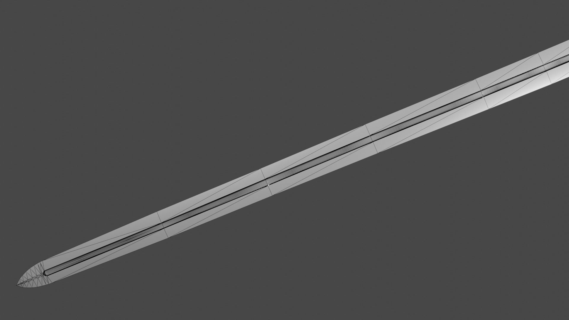 Caroling sword Low-poly 3D model_11