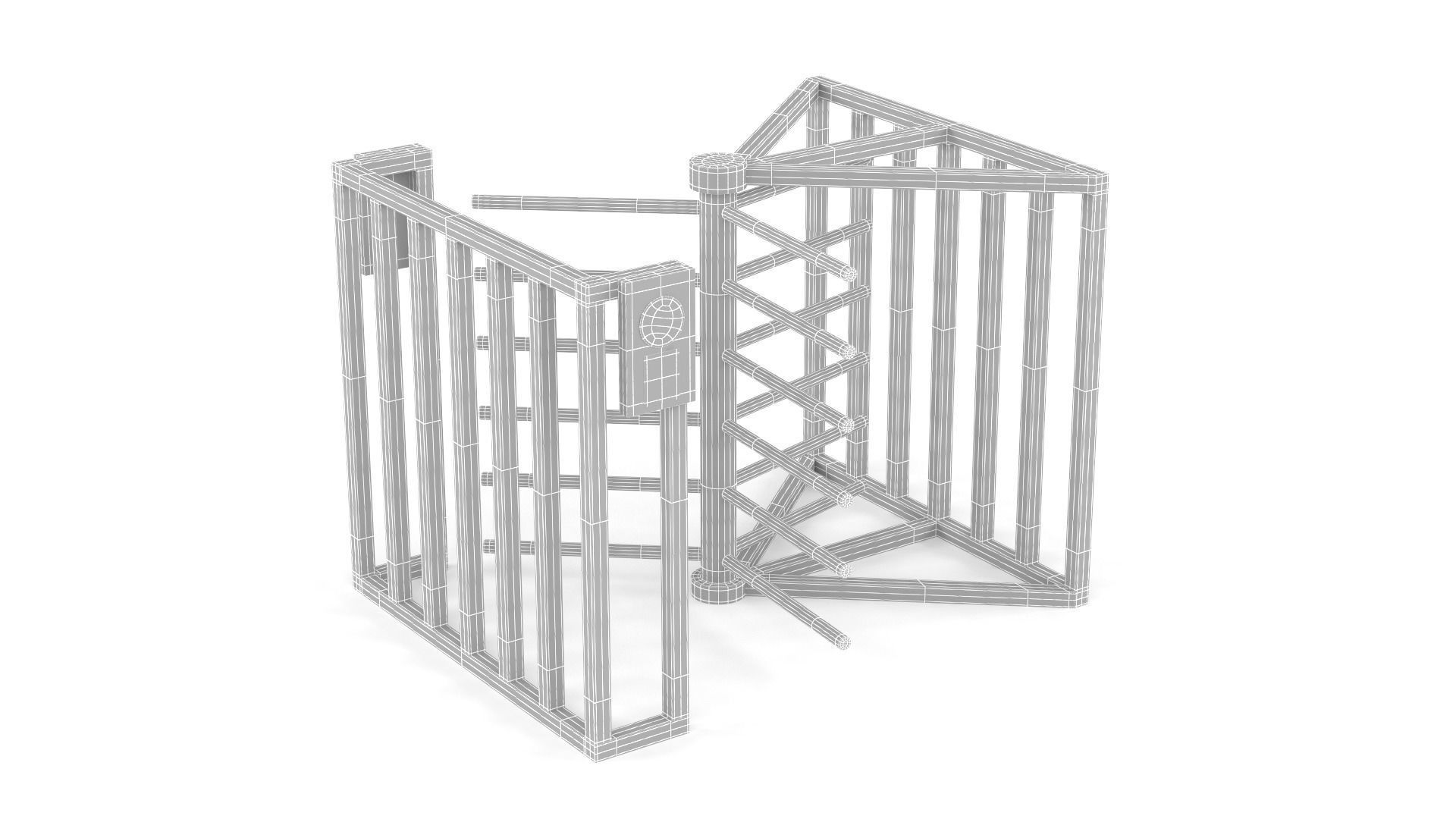 Turnstile Gate 3D model_9