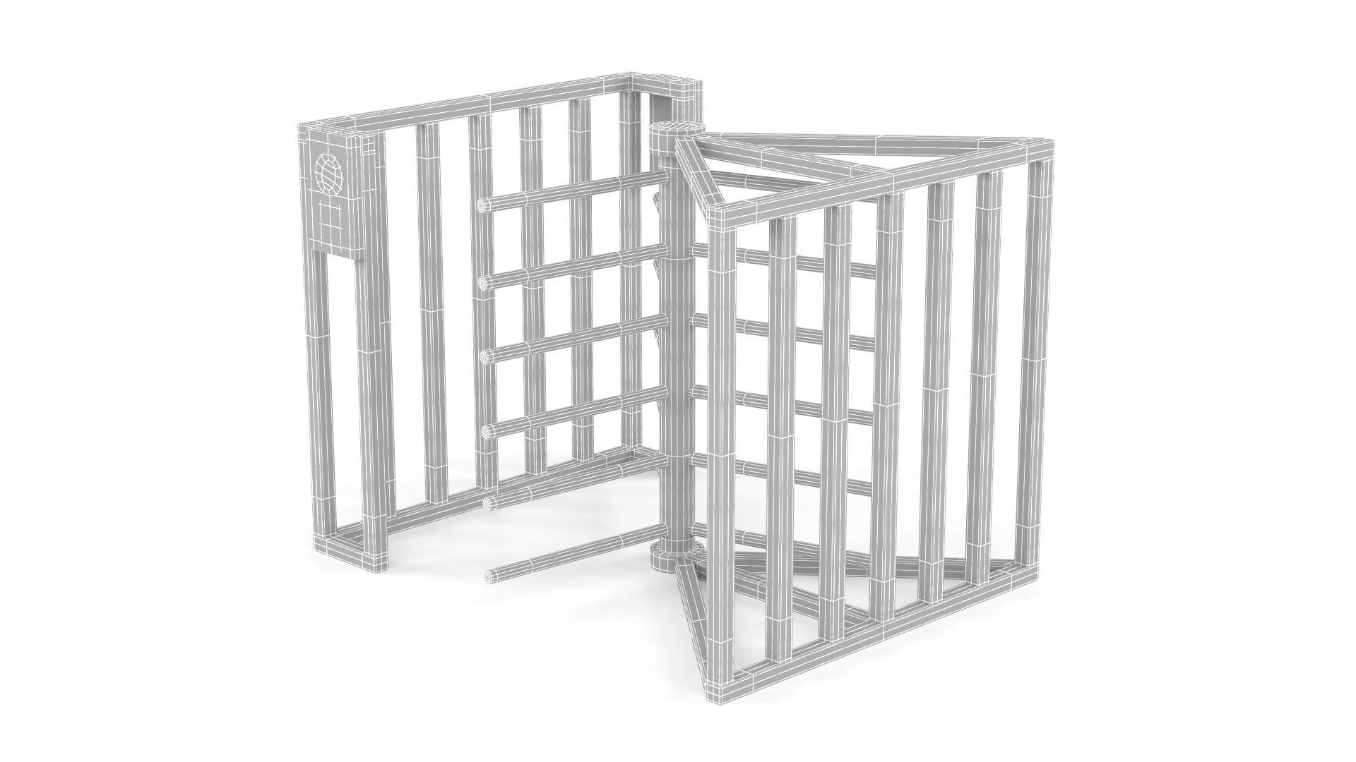 Turnstile Gate 3D model_11