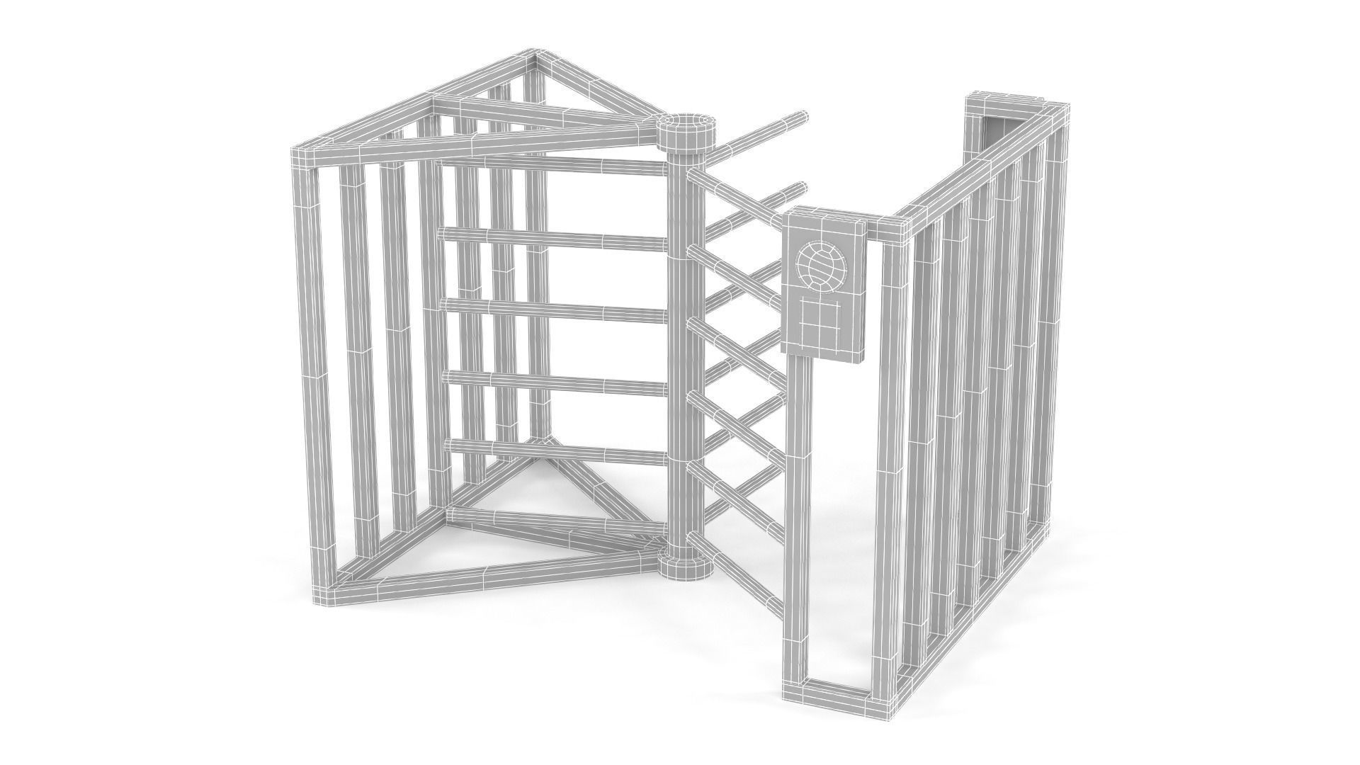 Turnstile Gate 3D model_6