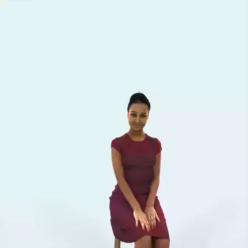 May 07F Event Elegant Sitting Black African American Woman