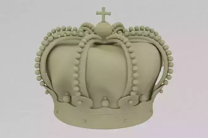  Monarch crown 3D print model