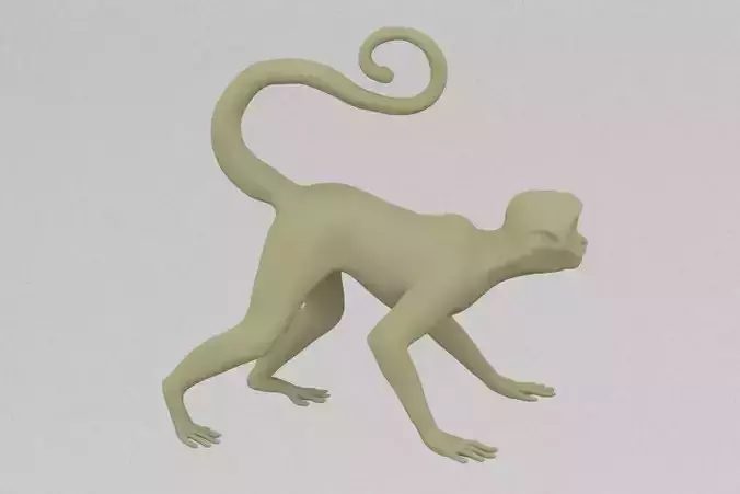Monkey 3D print model