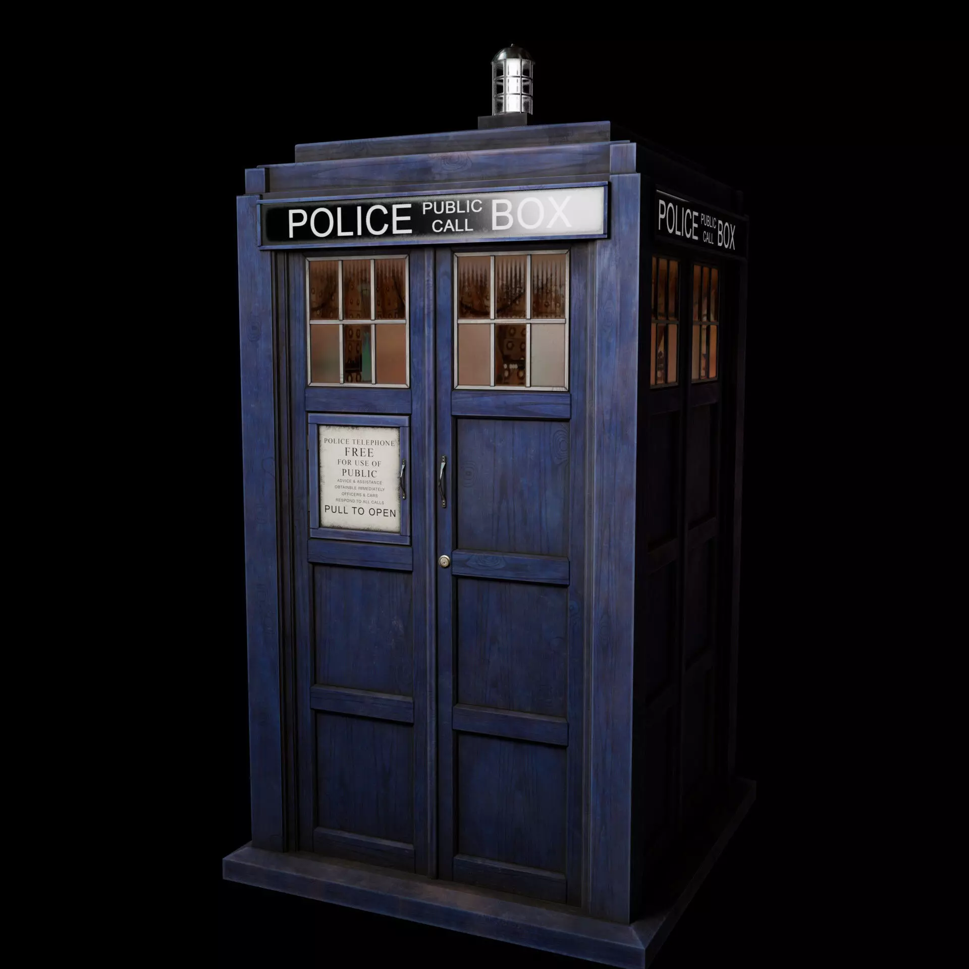 Tardis 3D Model Low-poly 3D model_0