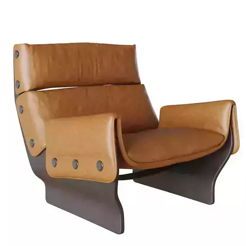 OSVALDO BORSANI Armchair lounge 3D model
