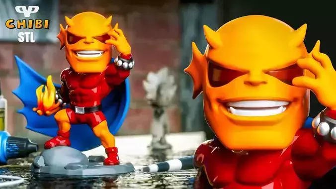 Etrigan the Demon Chibi STL for 3D Printing ChibiSTL 3DXM