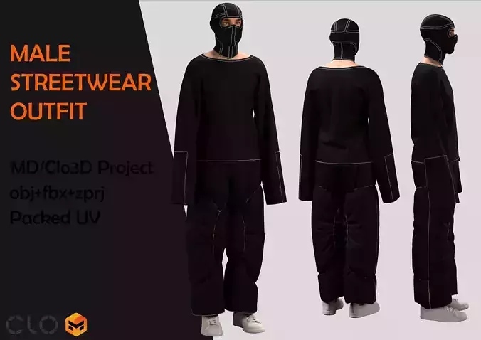 Male Streetwear outfit