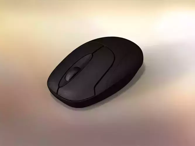 Computer mouse 3D model