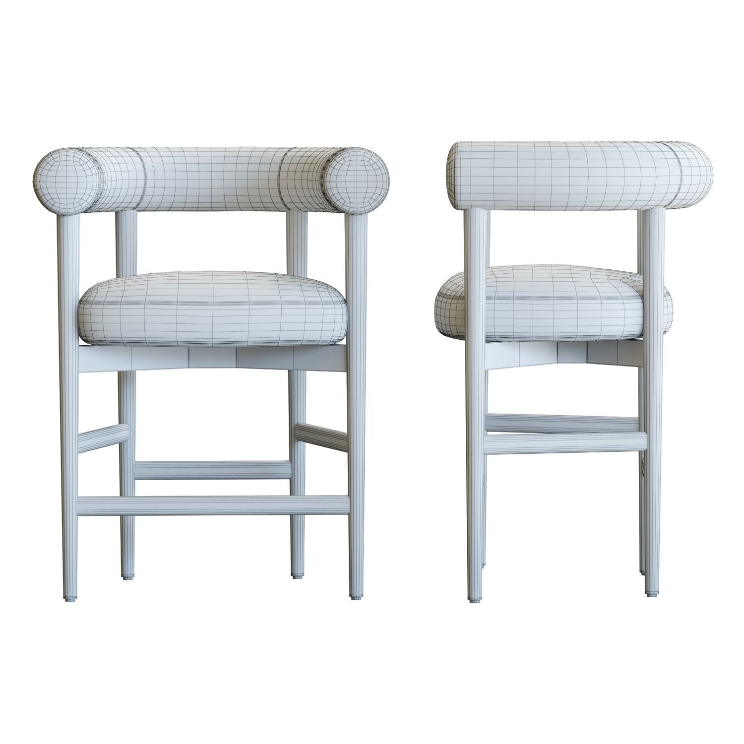 Crate and Barrel Mazz Counter Stool 3D model_6