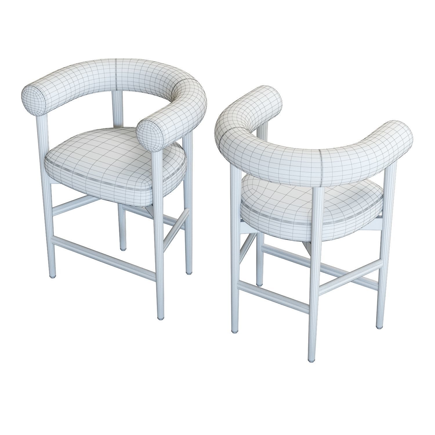 Crate and Barrel Mazz Counter Stool 3D model_7