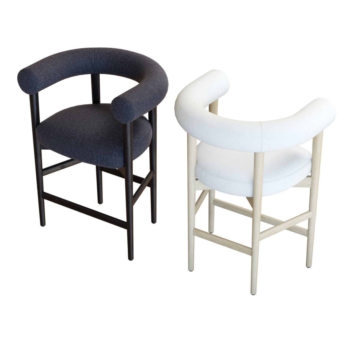 Crate and Barrel Mazz Counter Stool 3D model_3