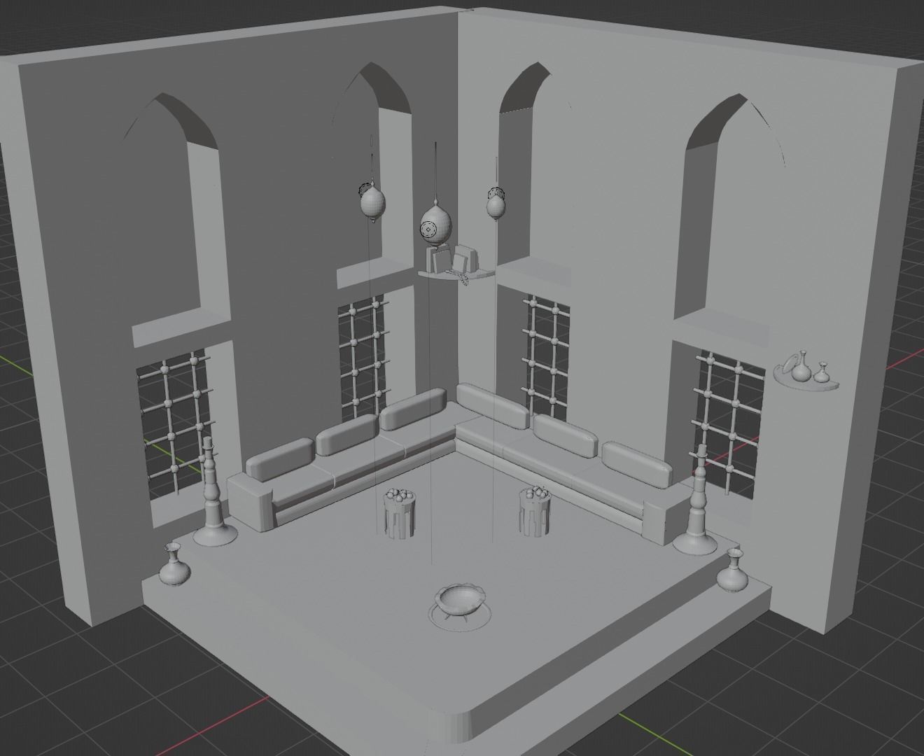 Ottoman Concept Room  3D model_6