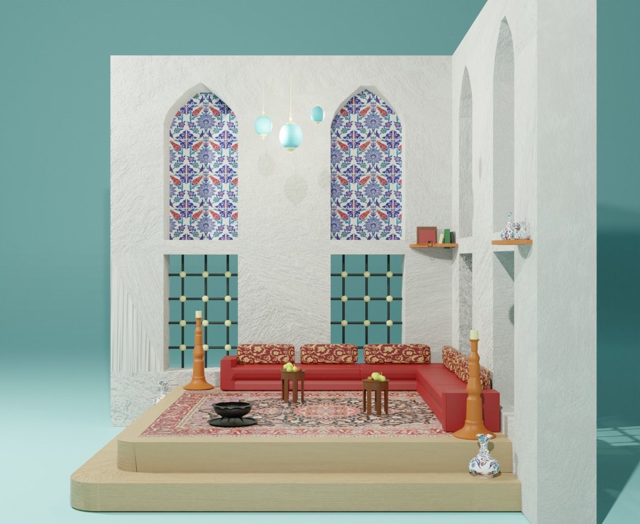 Ottoman Concept Room  3D model_2