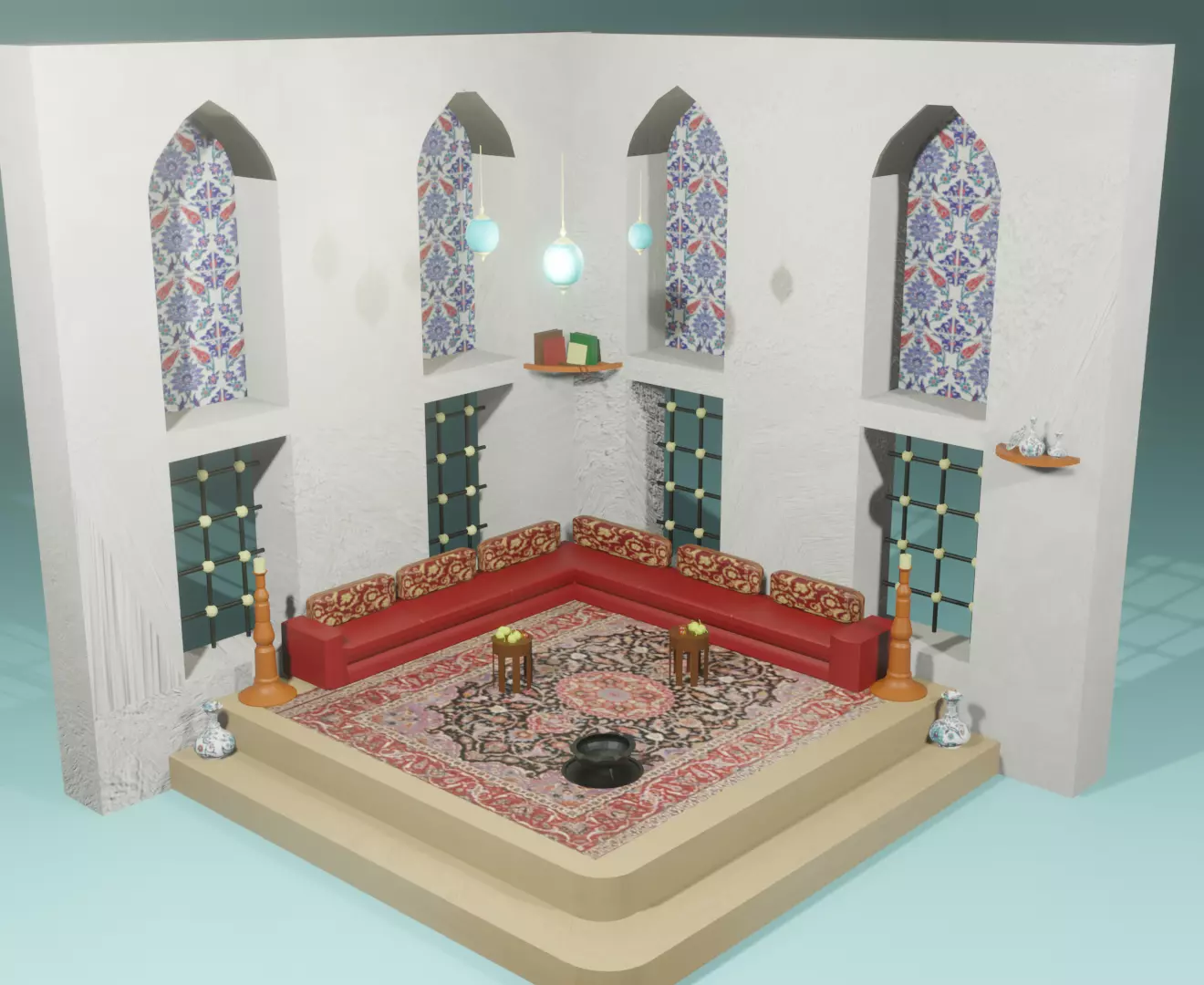 Ottoman Concept Room  3D model_0