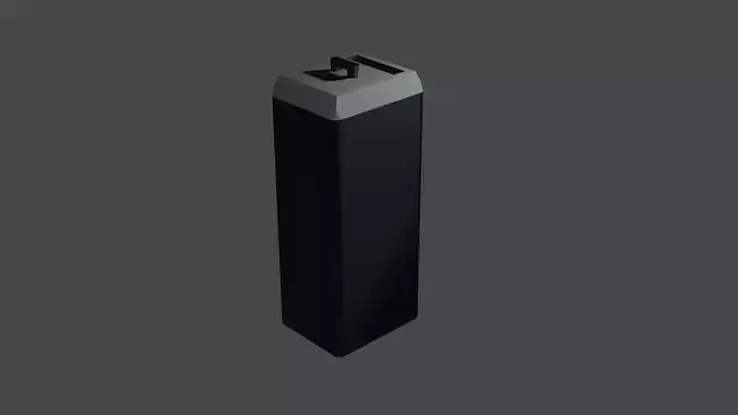 Dustbin Lowpoly Model 3D print model
