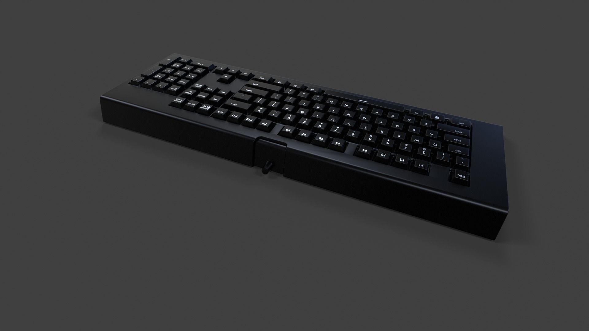 Cordless Keyboard - Low Poly Low-poly 3D model_8